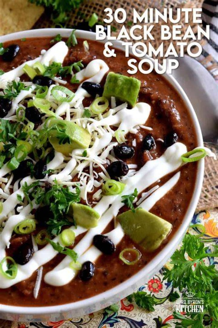 (30 Minute) Black Bean and Lime Soup Delicious Little Bites