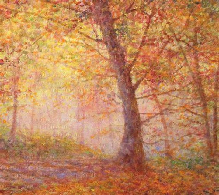 Autumn Morning (2022) Mixedmedia painting by Darren Carey Beautiful
