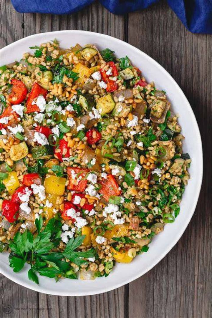Barley Recipe with Roasted Vegetables The Mediterranean Dish