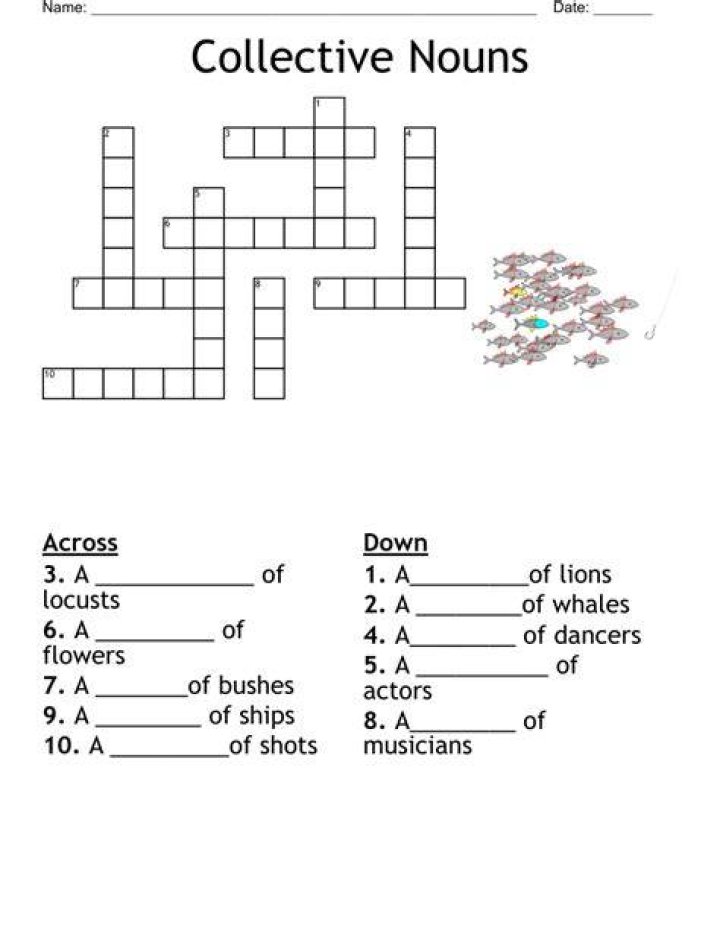 Collective noun? crossword clue Archives