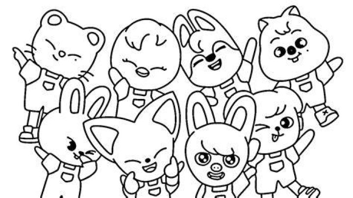 Coloring Pages Skzoo Stray Kids (26 pcs) download or print for free 7778