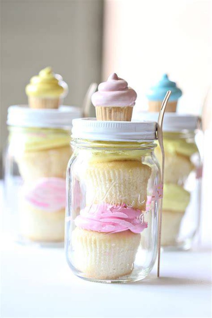 Craft Birthday Cupcake Mason Jar Gift See Vanessa Craft