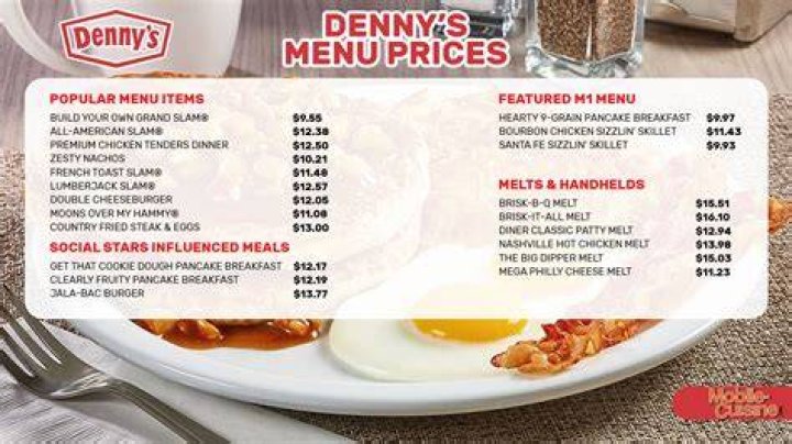 Denny's Menu Prices + Discounts You Can Use (2024)