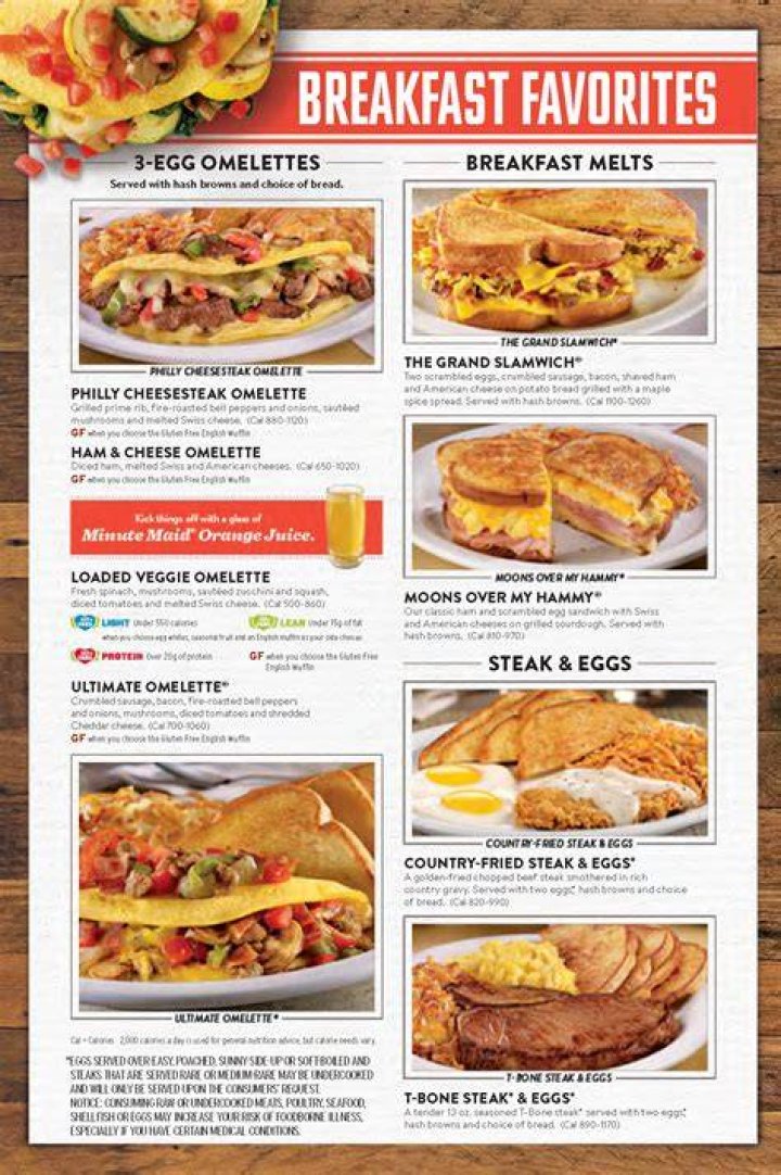 Denny&rsquo;s Menu OC Restaurant Guides