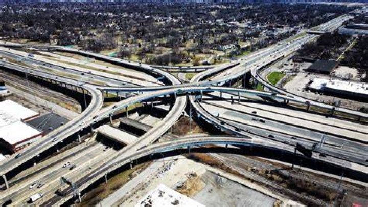 Environments Edward Jeffries Freeway Interchange Drone Footage