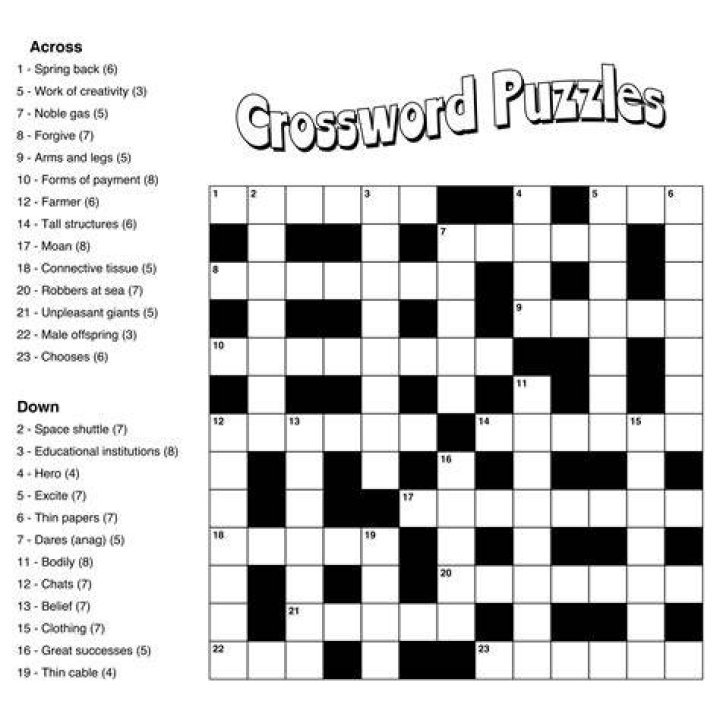 Free crossword puzzles dikipanda