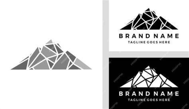geometric mountain logo design by NetiStudio on Dribbble