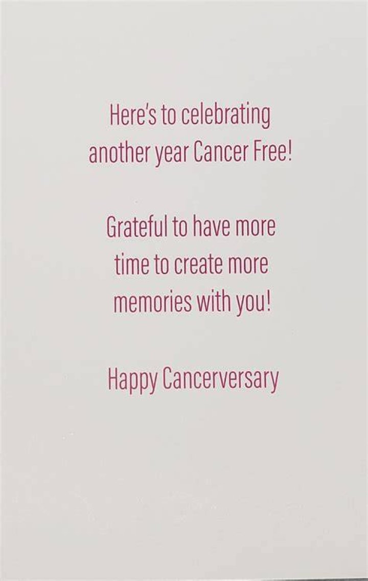 Happy Cancerversary Pink Celebrating Survivors