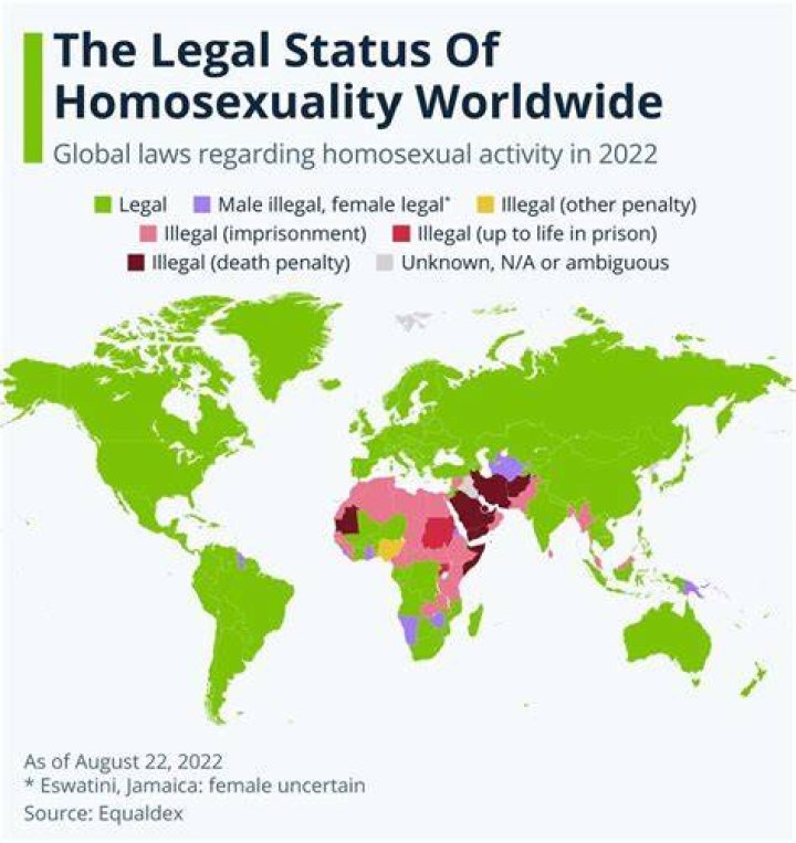 Homosexuality The countries where it is illegal to be gay BBC News