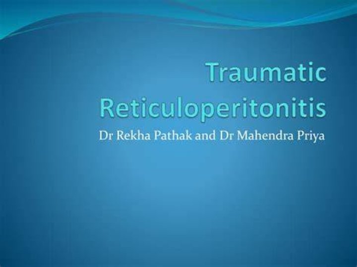 How to pronounce traumatic reticuloperitonitis