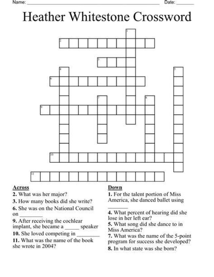 Joe & Heather Crossword WordMint