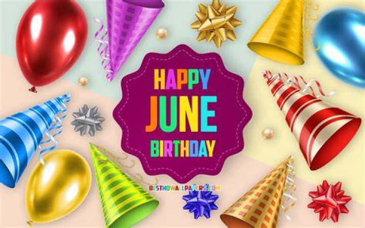 June Birthday Background