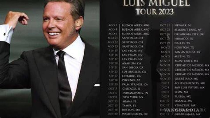 Luis Miguel confirmó las fechas de su Tour 2023 cuándo vendrá a la