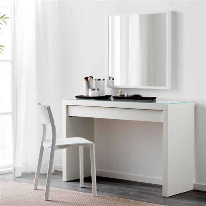MALM Dressing table white Make up station in 2020 Dressing room decor