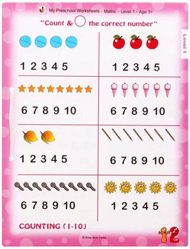 Math Worksheets For Nursery Pdf 582281 Free Worksheets Samples