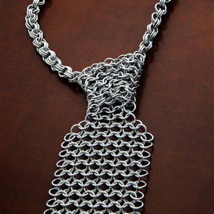 Medieval Chainmail Necktie