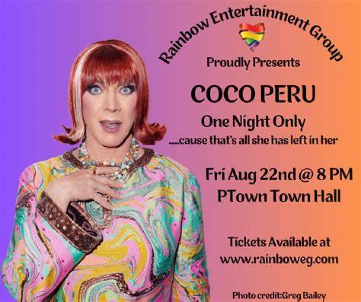 Miss Coco Peru on Twitter "PROVINCETOWN! OLD ONE WIG IS HERE! 6 more