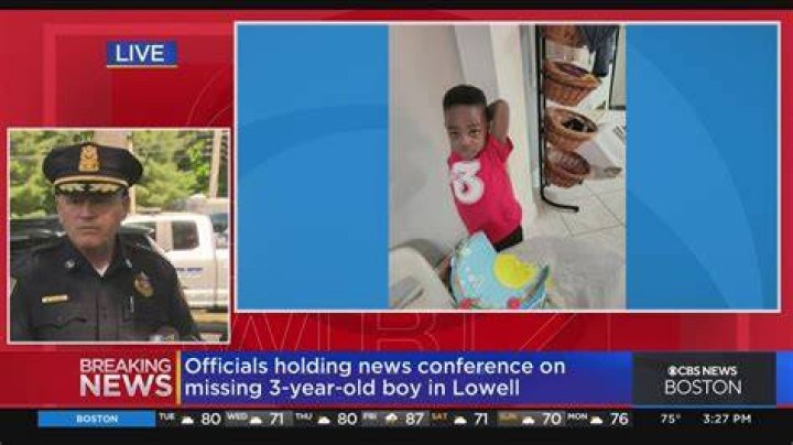 Missing 3yearold Lowell boy Police ask residents to check sheds