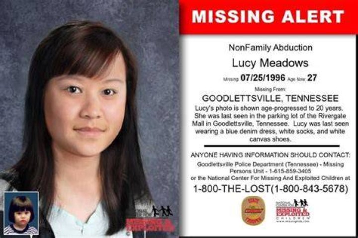 Missing Lucy Rebecca Meadows