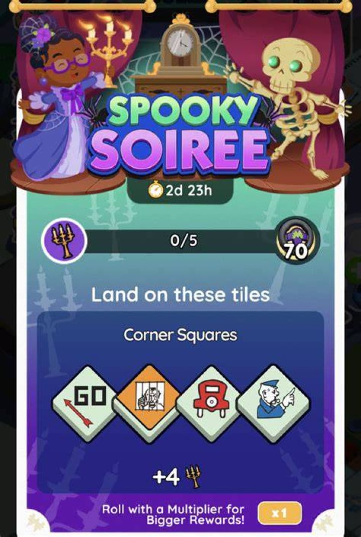 Monopoly Go Complete Spooky Soiree reward list, milestones, and more