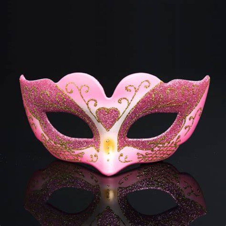 Pink Masquerade Mask Pair for Birthday Dress up Prom Etsy