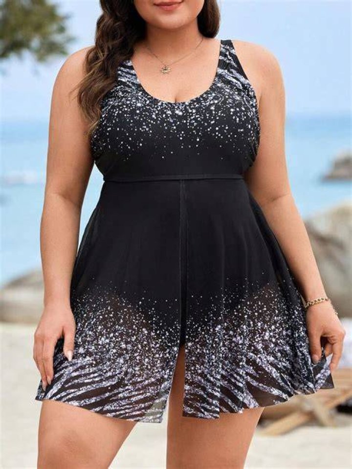 Printed Plus Size Women Swimwear 2019 Tankini Swimsuit Push Up Padded
