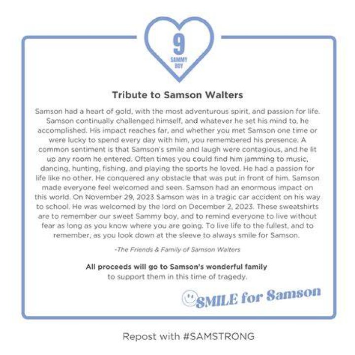 Samson Walters Obituary What is His Cause of Death?