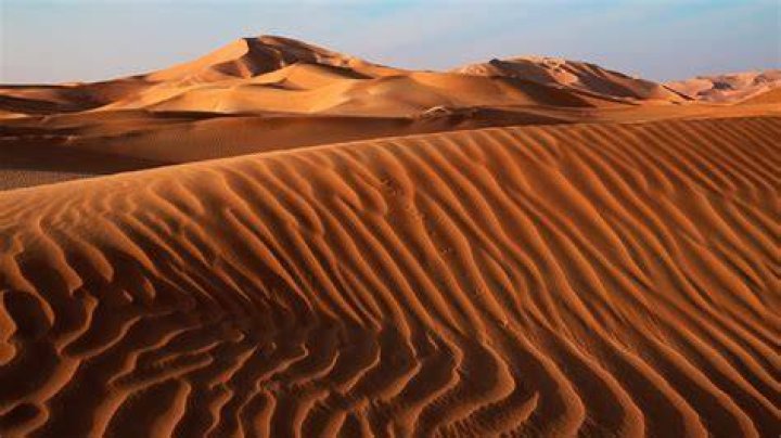 Sand dunes in the desert Namib Wallpaper Download 5120x2880
