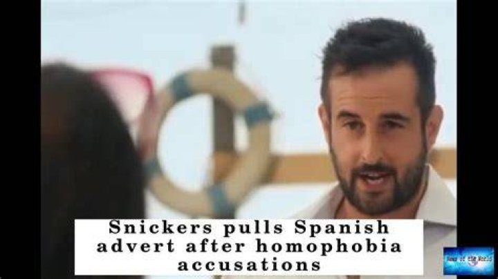 Snickers pulls Spanish advert after homophobia accusations CNN