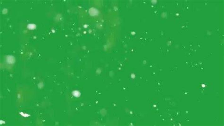 Snow Effect Green Screen