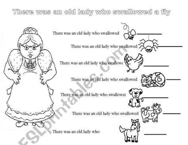 There Was an Old Lady Who Swallowed a Bell Felt Pattern Add Etsy