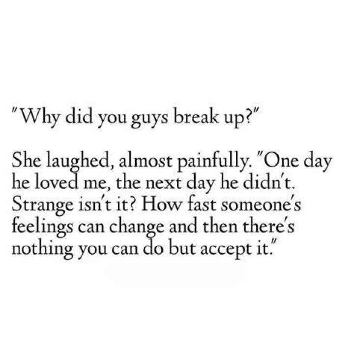 Why Did You Guys Break Up?