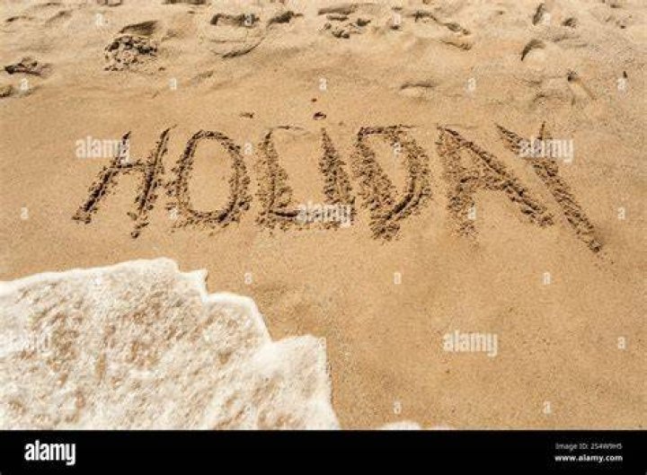 Word Holiday In Sand Free Stock Photo Public Domain Pictures
